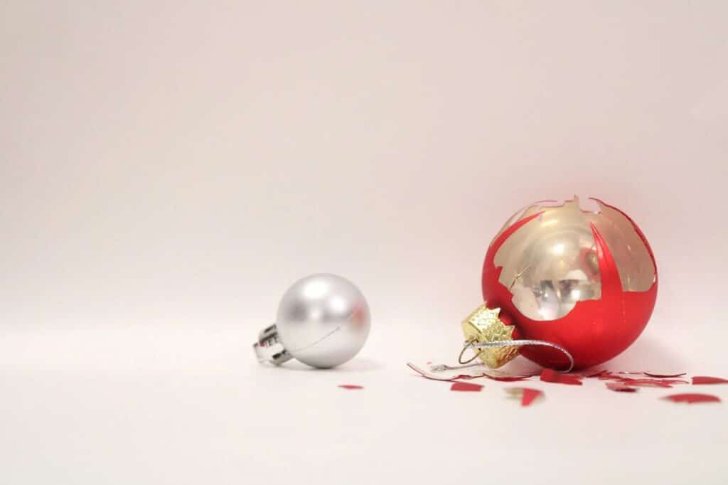 Broken ornaments